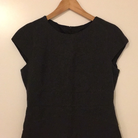 Zara gray stretch pencil work dress - Picture 2 of 7